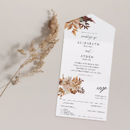 Casamento Floral Beige Fall