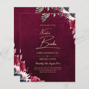 Casamento Floral Berry Wine