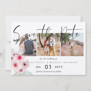 Casamento Floral Blush Pink Sage Salve as Datas