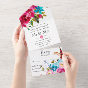 Casamento Floral Boho Chic Aquarela