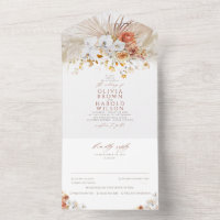 Casamento Floral Boho de Terracotta Grass Grass