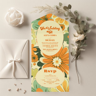 Casamento Floral Boho Groovy Retro