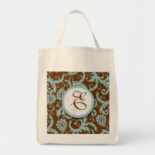 Casamento Floral Bolsa da Noiva Azul de Aqua (Frente)