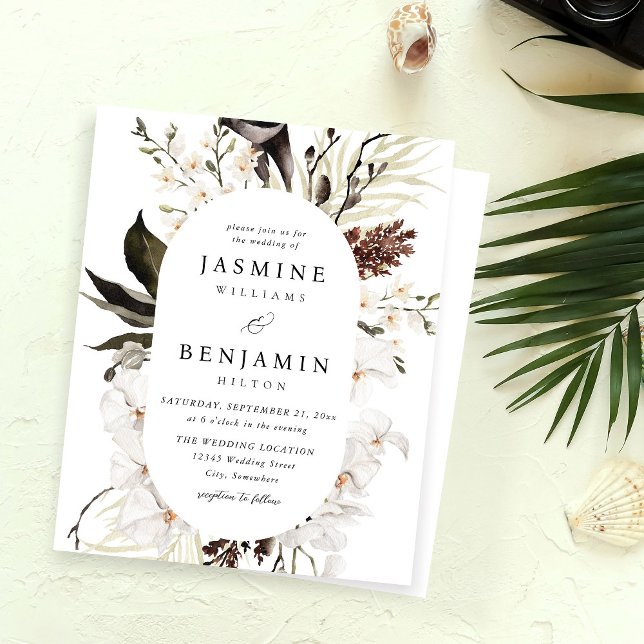 Casamento Floral Branco e Preto do Orçamento (Criador carregado)