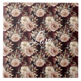 Casamento Floral Burgundy Red Blush