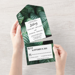 Casamento floral chic tropical verde esmeralda tud