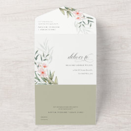 Casamento Floral Clássico Elegante Blush Greenery