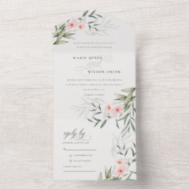 Casamento Floral Clássico Elegante Blush Greenery