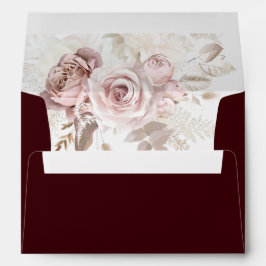 Casamento Floral com Borgonha Intenso e Rosa Empoe