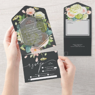 Casamento Floral Cor-de-Água Rosa