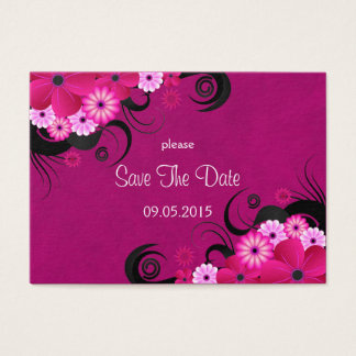 Casamento Floral Dark Fuchsia Salve Os Cartões De 