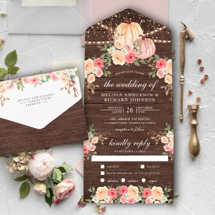 Casamento Floral de Abóbora Rosa e Pêssego em Made