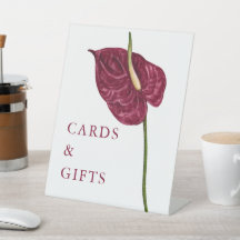 Casamento Floral de Anthurium com Aquarela Minimal