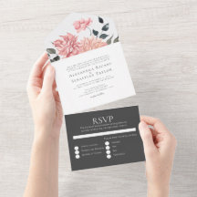 Casamento Floral de Aquarela Elegante