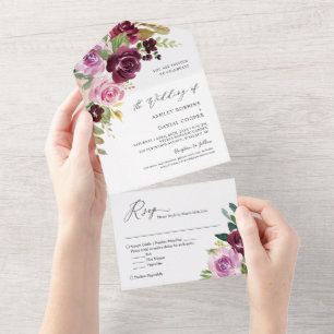 Casamento Floral de Blush com Lavanda de ameixa