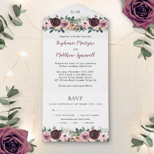 Casamento Floral de Blush Watercolor