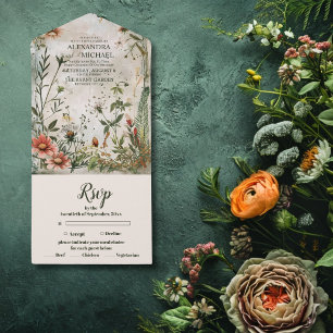 Casamento Floral de Caiu do Solo Moderno Elegante