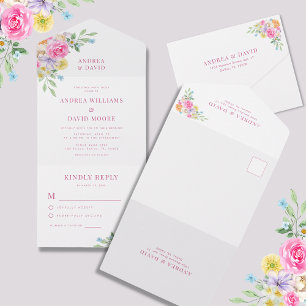 Casamento Floral de Flor do Tea Party Watercolor G