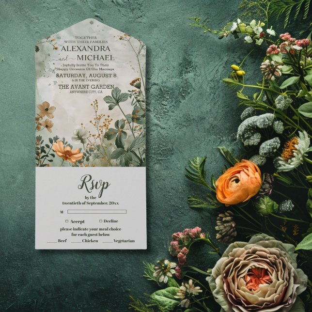 Casamento Floral de Flores Silvestres de Outono (Criador carregado)
