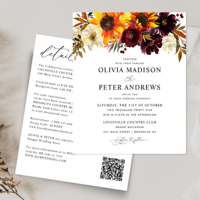 Casamento Floral de Girassol Rústico e Rústico (Criador carregado)