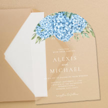 Casamento Floral de Hydrangea Azul Elegante