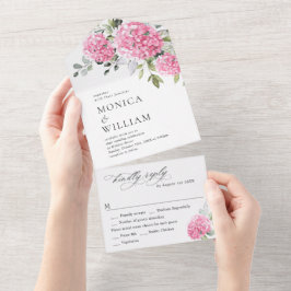 Casamento Floral de Hydrangea, Cor de Água Elegant