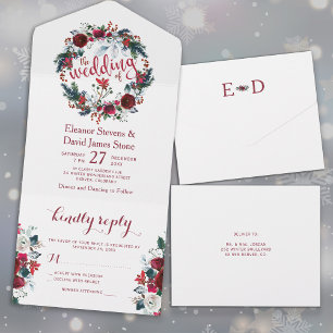 Casamento floral de inverno russo RSVP