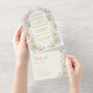 Casamento Floral de Jardim Ornado com Pastéis Suav