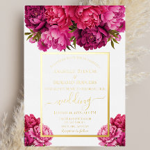 Casamento Floral de Magenta Peony