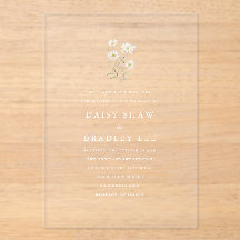 Casamento Floral de Margarida Minimalista Elegante