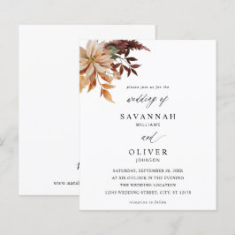 Casamento Floral de Outono Bege com Orçamento