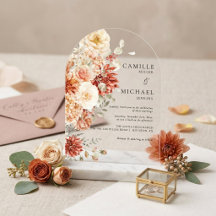 Casamento Floral de Outono Elegante