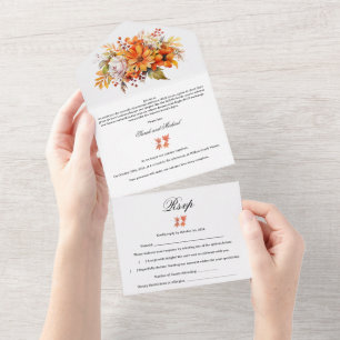 Casamento Floral de outono Rustic