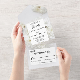 Casamento floral de rosas brancas elegantes