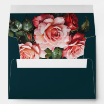 Casamento floral de rosas vermelhas e rosadas escu