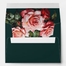 Casamento floral de rosas vermelhas e rosadas escu