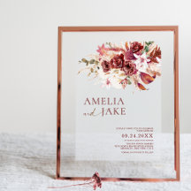 Casamento Floral de Rosewood Empoeirado e Tom Rosa