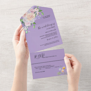 Casamento Floral de Verão com Flor Silvestre Roxa