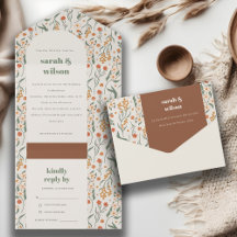 Casamento Floral do Arco Retroativo Laranja Rust