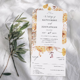 Casamento Floral do Ouro Amarelo