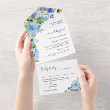 Casamento Floral do Pastel Pastel Hydrangea Blue E