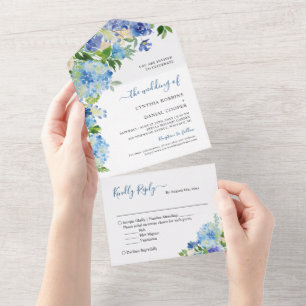 Casamento Floral do Pastel Pastel Hydrangea Blue E