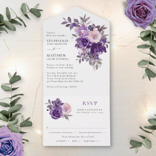Casamento Floral Dusty Purple Blush