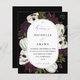 Casamento Floral e Caveira Puro do Halloween