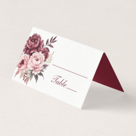 Casamento Floral Elegante Peony Burgundy Watercolo