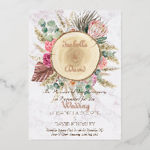 Casamento Floral em Aquarela Elegante | Convite