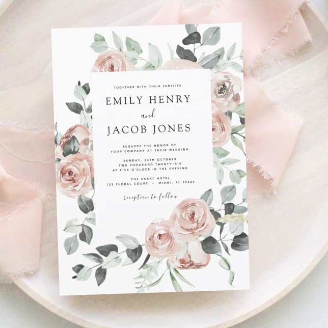 Casamento Floral Eucalyptus Com Dusty Rosa (Criador carregado)