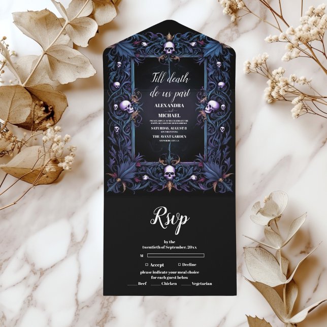 Casamento Floral Gótico de Halloween (Criador carregado)