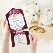 Casamento floral magenta cor-de-rosa elegante, tud
