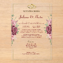 Casamento Floral Marrom Elegante e Dourado